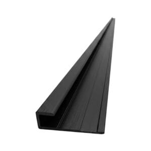 Afsluitprofiel - Zwart - 300cm - Voor max. 3mm